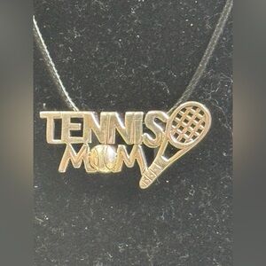 Tennis Mom Pendant  Sterling Silver 925 Thai CSK Necklace
